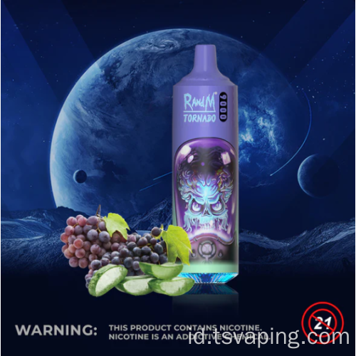 Kedatangan baru randm tornado 9000puffs sekali pakai vape